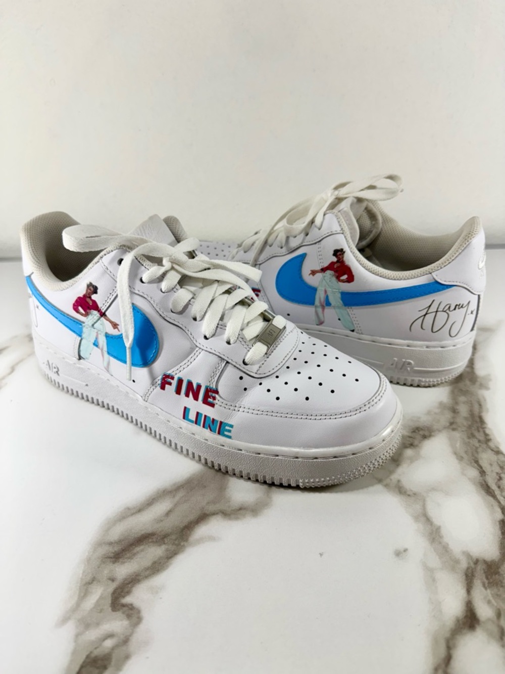 Nike Air Force 1 Harry Styles Fine Line Low Top Custom Classic Sneakers 8.5M/10W